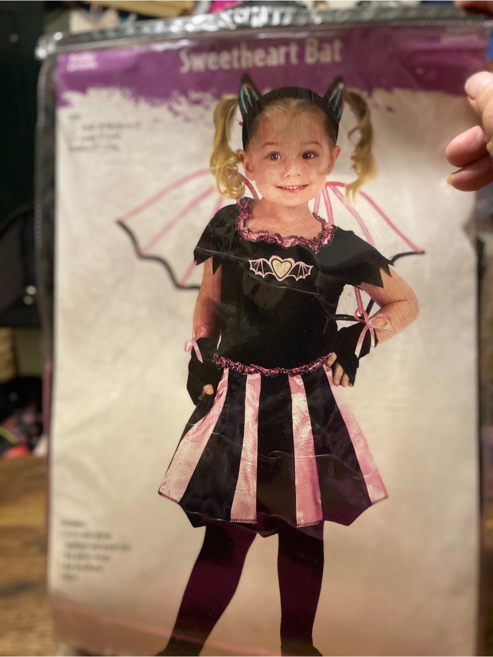 Vintage Fun World Sweetheart bat toddler costume